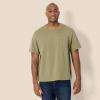 imageAmazon Essentials Mens RelaxedFit Heavyweight Cotton Pocket TShirtLight Olive