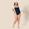 imageAmazon Essentials Womens Bandeau One Piece SwimsuitNavy
