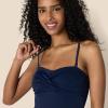 imageAmazon Essentials Womens Bandeau One Piece SwimsuitNavy