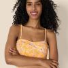 imageAmazon Essentials Womens Bandeau One Piece SwimsuitYellow Multi Folk Floral