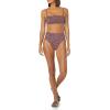 imageAmazon Essentials Womens Bandeau Swim TopBrick Red Leopard