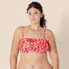 imageAmazon Essentials Womens Bandeau Swim TopBright Red Multi Folk Floral