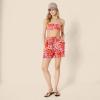 imageAmazon Essentials Womens Bandeau Swim TopBright Red Multi Folk Floral