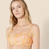 imageAmazon Essentials Womens Bandeau Swim TopYellow Multi Folk Floral