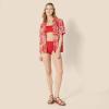 imageAmazon Essentials Womens High Waist High Leg Bikini BottomBright Poppy Red