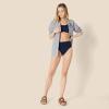 imageAmazon Essentials Womens High Waist High Leg Bikini BottomNavy