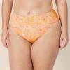 imageAmazon Essentials Womens High Waist High Leg Bikini BottomYellow Multi Folk Floral