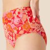 imageAmazon Essentials Womens High Waist Swim Bottom Available in Plus SizeBright Red Multi Folk Floral
