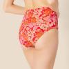 imageAmazon Essentials Womens High Waist Swim Bottom Available in Plus SizeBright Red Multi Folk Floral
