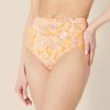 imageAmazon Essentials Womens High Waist Swim Bottom Available in Plus SizeYellow Multi Folk Floral