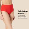 imageAmazon Essentials Womens High Waist Swim Bottom Available in Plus SizeYellow Multi Folk Floral