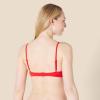 imageAmazon Essentials Womens LightSupport Classic Bikini Swimsuit TopBright Poppy Red