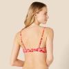 imageAmazon Essentials Womens LightSupport Classic Bikini Swimsuit TopBright Red Multi Folk Floral