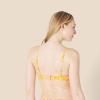 imageAmazon Essentials Womens LightSupport Classic Bikini Swimsuit TopYellow Multi Folk Floral
