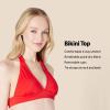 imageAmazon Essentials Womens LightSupport Tie Halter Bikini Swimsuit Top Available in Plus SizeBright Poppy Red