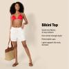 imageAmazon Essentials Womens Triangle Bikini TopBright Poppy Red
