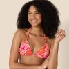 imageAmazon Essentials Womens Triangle Bikini TopBright Red Multi Folk Floral