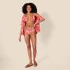 imageAmazon Essentials Womens Triangle Bikini TopBright Red Multi Folk Floral
