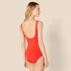 imageAmazon Essentials womens Womens Onepiece Coverage Swimsuit Available in Plus SizeBright Poppy Red