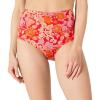imageAmazon Essentials Womens High Waist Swim Bottom Available in Plus SizeBright Red Multi Folk Floral