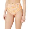 imageAmazon Essentials Womens High Waist Swim Bottom Available in Plus SizeYellow Multi Folk Floral