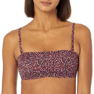imageAmazon Essentials Womens Bandeau Swim TopBrick Red Leopard