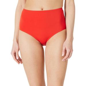 imageAmazon Essentials Womens High Waist Swim Bottom Available in Plus SizeBright Poppy Red