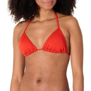 imageAmazon Essentials Womens Triangle Bikini TopBright Poppy Red
