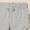 imageAmazon Essentials Girls and Toddlers SweatShorts Pack of 2BlackLight Grey Heather