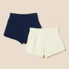 imageAmazon Essentials Girls and Toddlers SweatShorts Pack of 2Oatmeal HeatherNavy