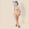 imageAmazon Essentials Womens Classic Bikini Swimsuit BottomYellow Multi Folk Floral