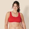 imageAmazon Essentials Womens Scoop Neck Swim Crop TopBright Poppy Red