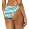 imageAmazon Essentials Womens Side Tab Bikini Swimsuit BottomBlue Green Gingham