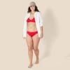 imageAmazon Essentials Womens Side Tab Bikini Swimsuit BottomBright Poppy Red