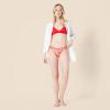 imageAmazon Essentials Womens Side Tab Bikini Swimsuit BottomBright Red Multi Folk Floral