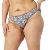 imageAmazon Essentials Womens Side Tab Bikini Swimsuit BottomNavy White Ditsy Floral
