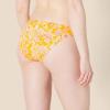 imageAmazon Essentials Womens Side Tab Bikini Swimsuit BottomYellow Multi Folk Floral