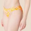 imageAmazon Essentials Womens Side Tab Bikini Swimsuit BottomYellow Multi Folk Floral