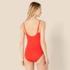imageAmazon Essentials Womens Thin Strap onePiece SwimsuitBright Poppy Red
