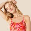 imageAmazon Essentials Womens Thin Strap onePiece SwimsuitBright Red Multi Folk Floral