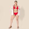 imageAmazon Essentials Womens Tie Side Bikini BottomBright Poppy Red