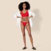 imageAmazon Essentials Womens Tie Side Bikini BottomBright Poppy Red