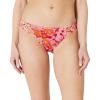 imageAmazon Essentials Womens Classic Bikini Swimsuit BottomBright Red Multi Folk Floral