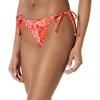 imageAmazon Essentials Womens Tie Side Bikini BottomBright Red Multi Folk Floral