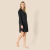 imageAmazon Essentials Womens Satin ButtonDown Sleepwear NightshirtBlack
