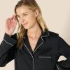 imageAmazon Essentials Womens Satin ButtonDown Sleepwear NightshirtBlack