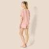 imageAmazon Essentials Womens Satin Sleeve TShirt and Short Sleepwear SetDusty Rose