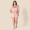 imageAmazon Essentials Womens Satin Sleeve TShirt and Short Sleepwear SetDusty Rose