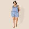 imageAmazon Essentials Womens Satin Tank Top and Short Sleepwear SetDusty Blue