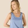imageAmazon Essentials Womens Satin Tank Top and Short Sleepwear SetDusty Blue